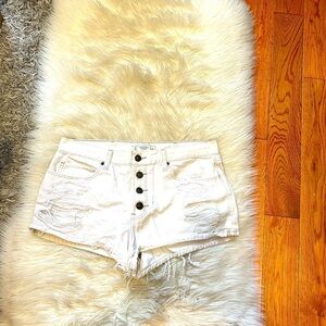 White  Denim shorts